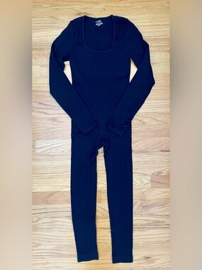 Black Long Sleeve Thermal Bodysuit